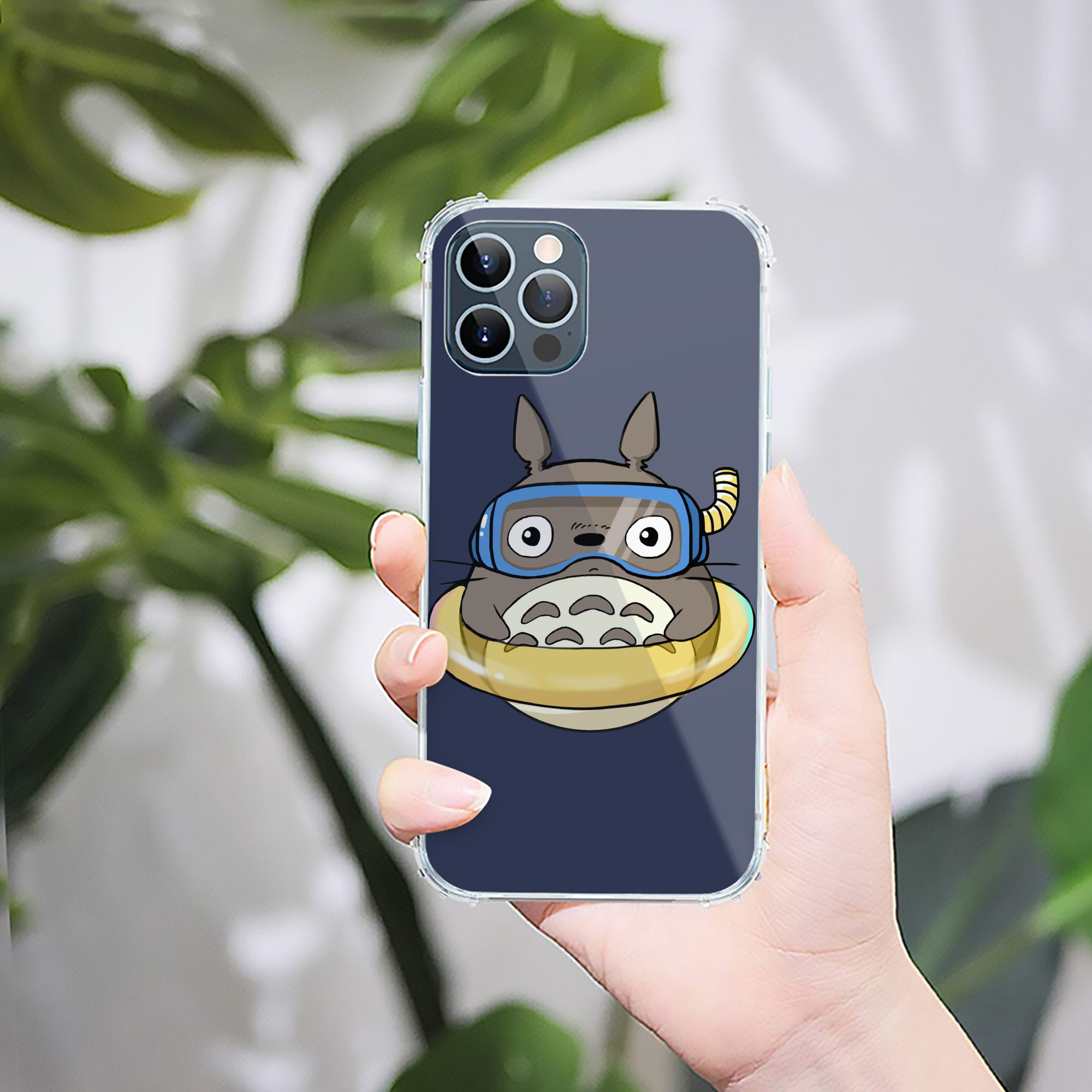 （画像用） となりのトトロ 草壁メイ 草壁サツキ My Neighbor Totoro Satsuki Kusakabe Mei Kusakabe 【iPhone 12シリーズ対応】透明スマホケース（クリアソフトケース）